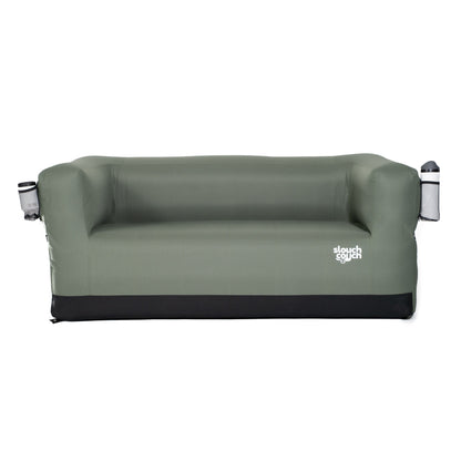 Compact Outdoor Loveseat Sofa Rugged Canvas Upholstery Portable Cozy Seating