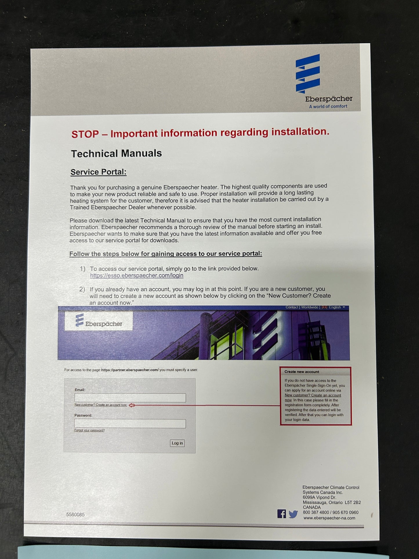 Espar AS3 B2L 12V Heater- Full Kit (Gasoline)