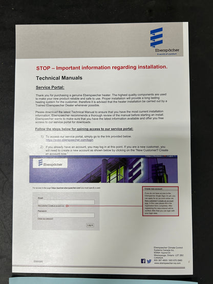 Espar AS3 D2L 12V Heater- Full Kit (Diesel)