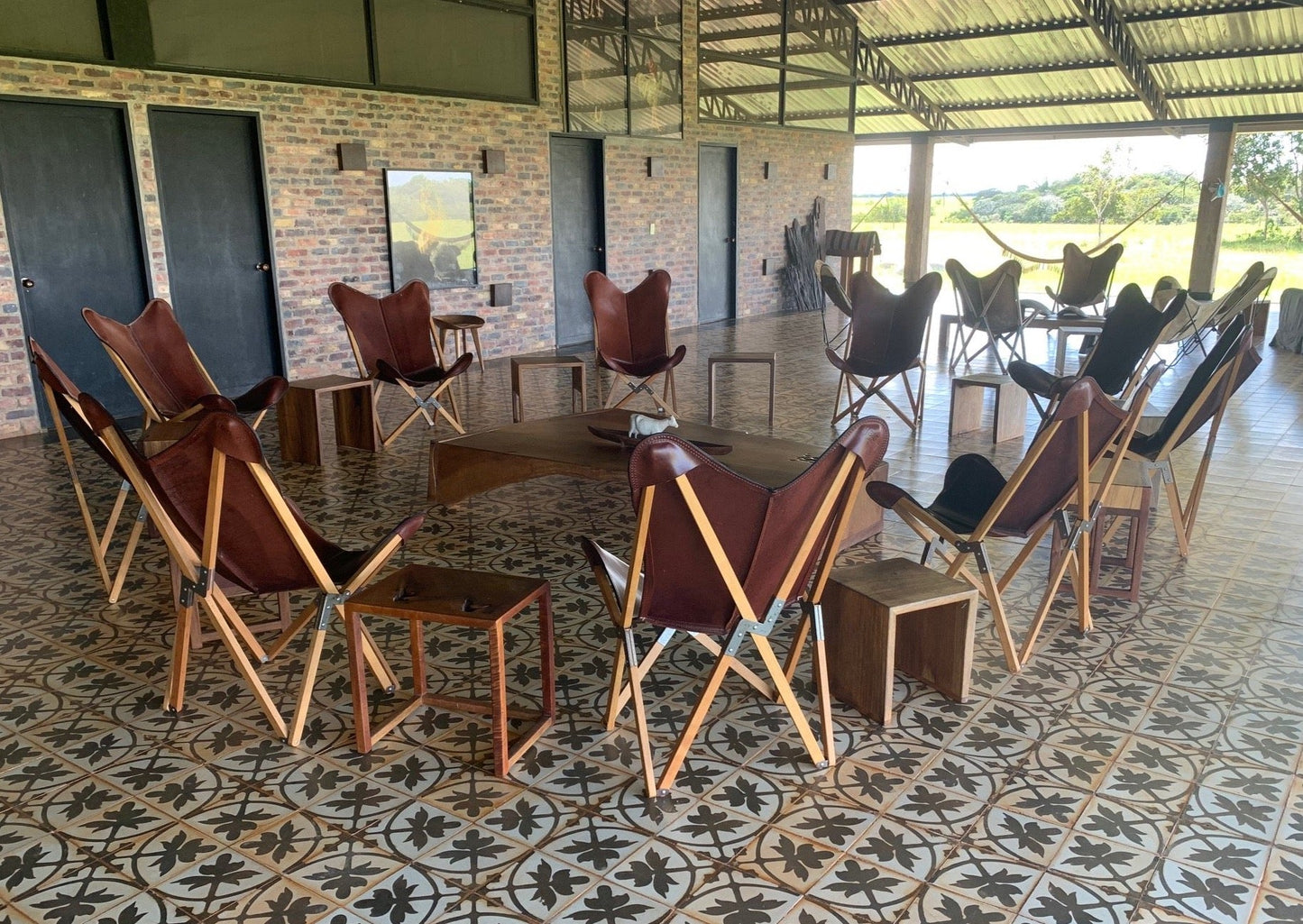 Argentinian Tripolina Malbec Chair