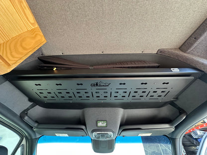 CAtuned Off-Road Mercedes Sprinter Upper Shelf with MOLLE Panel.