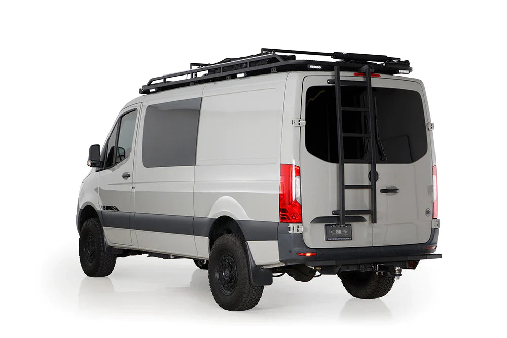 07+ Sprinter Van HD Passenger Side Rear Door Ladder - Low Roof