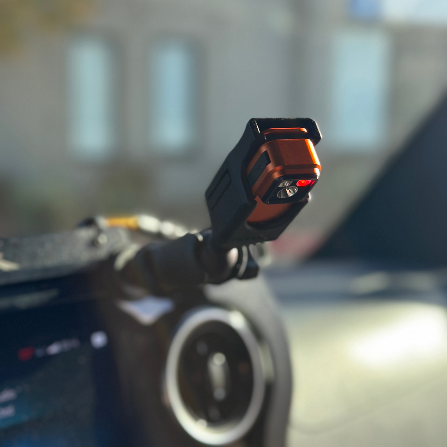 Olight Oclip Pro Van Light with Navilight Mount – Red & White Cockpit Light for Campers & RVs