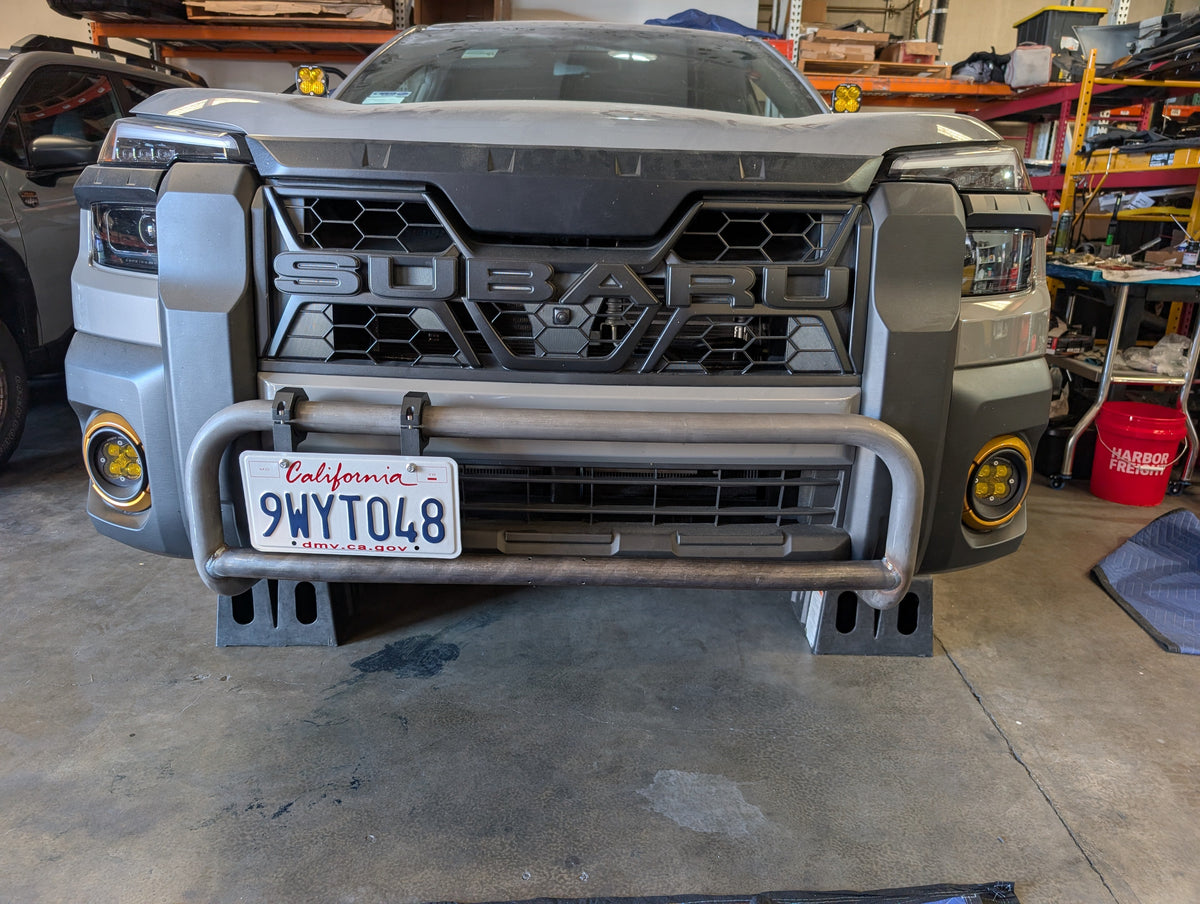 CATuned Off-Road License Plate Bracket for brush bars.