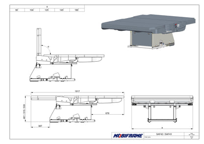 MobiFrame SAF42/43 Seat Bed