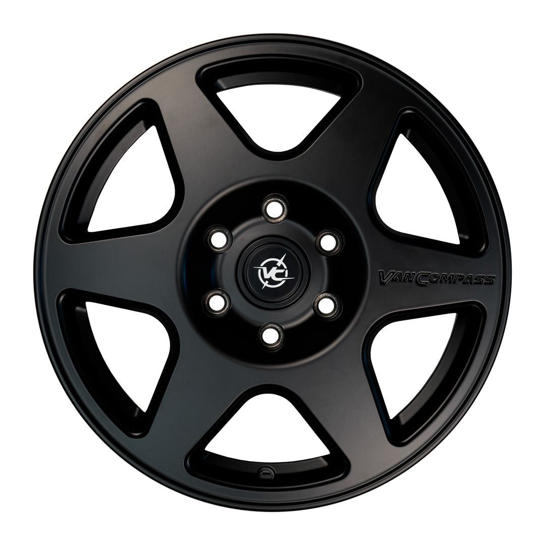 Van Compass Satin Black 17x8 Wheel