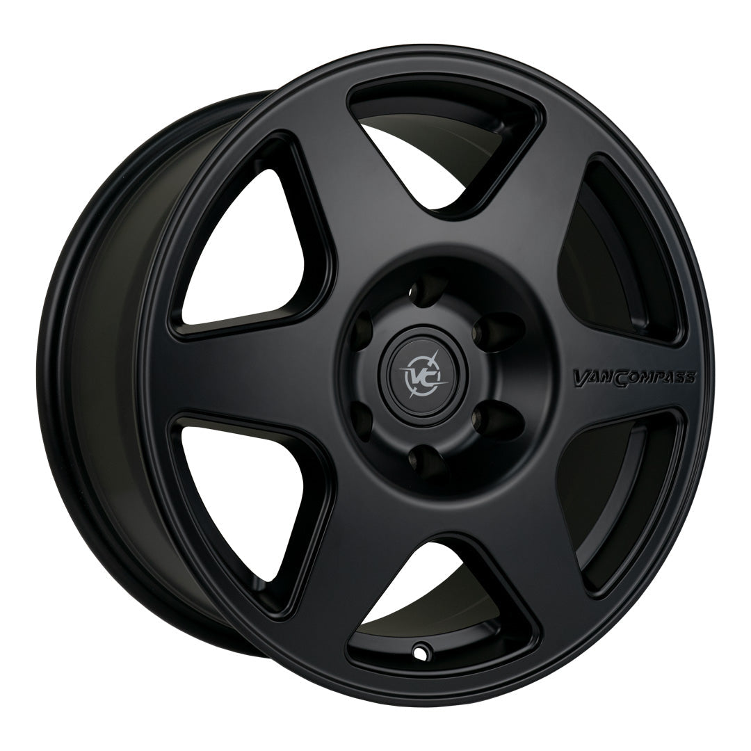Van Compass Satin Black 17x8 Wheel