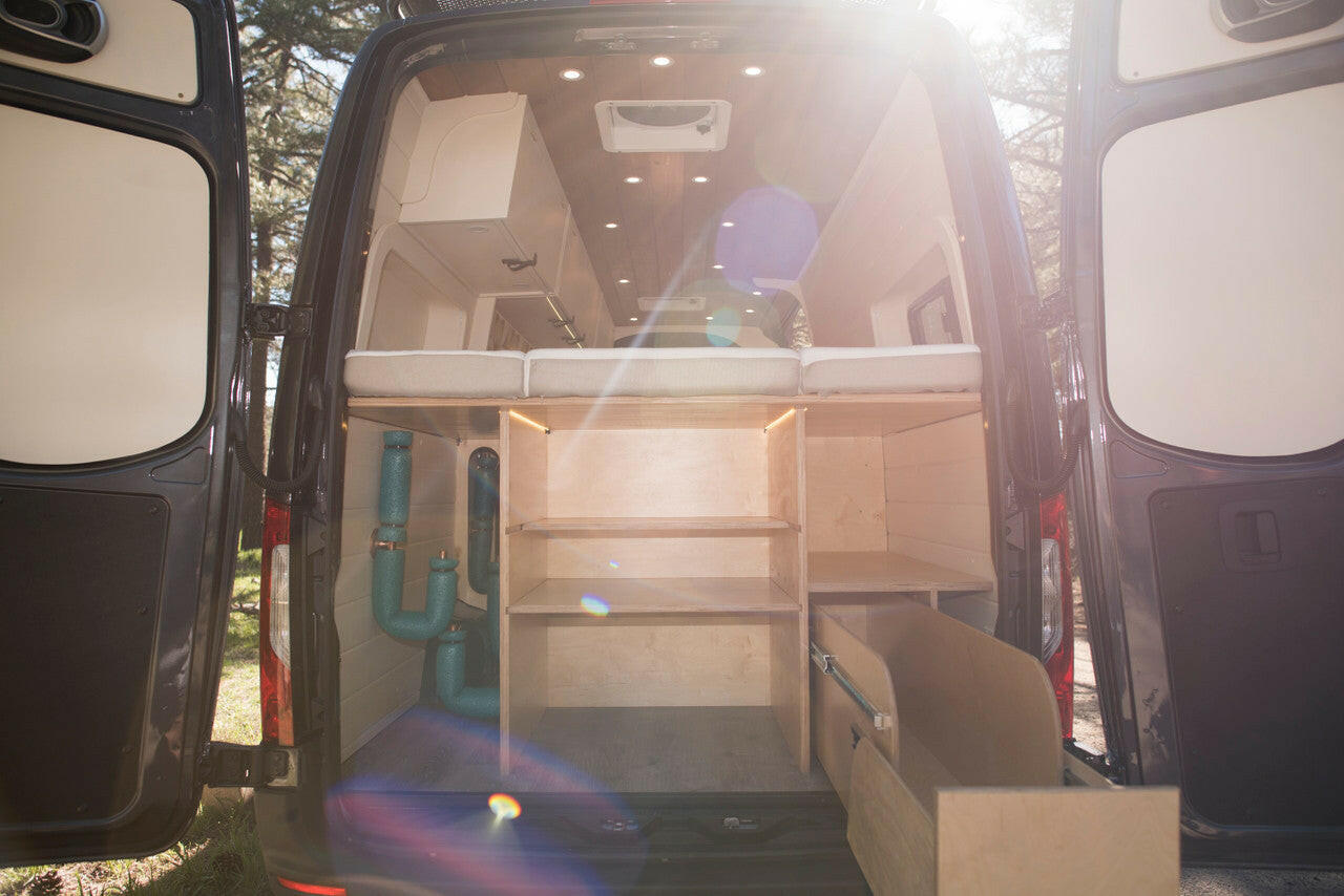 Customize the garage space underneath the bed.