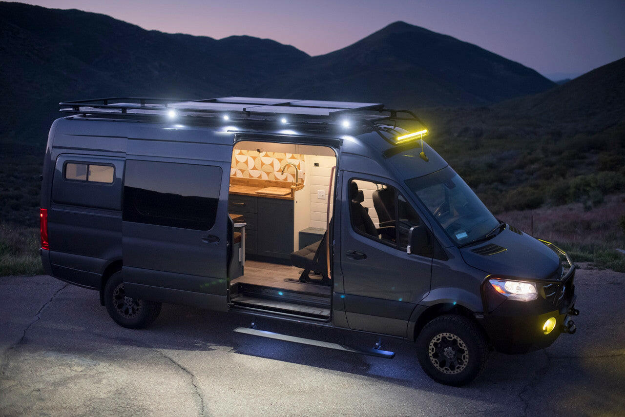 Light up the night with our front and side exterior lights.