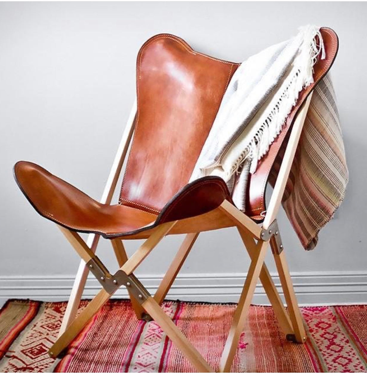 Argentinian Tripolina Malbec Chair