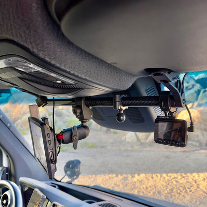 Sprinter Van Visor Carbon Fiber Tube Mount for Navigation Devices and Accessories – TERRA X Visordok Tube