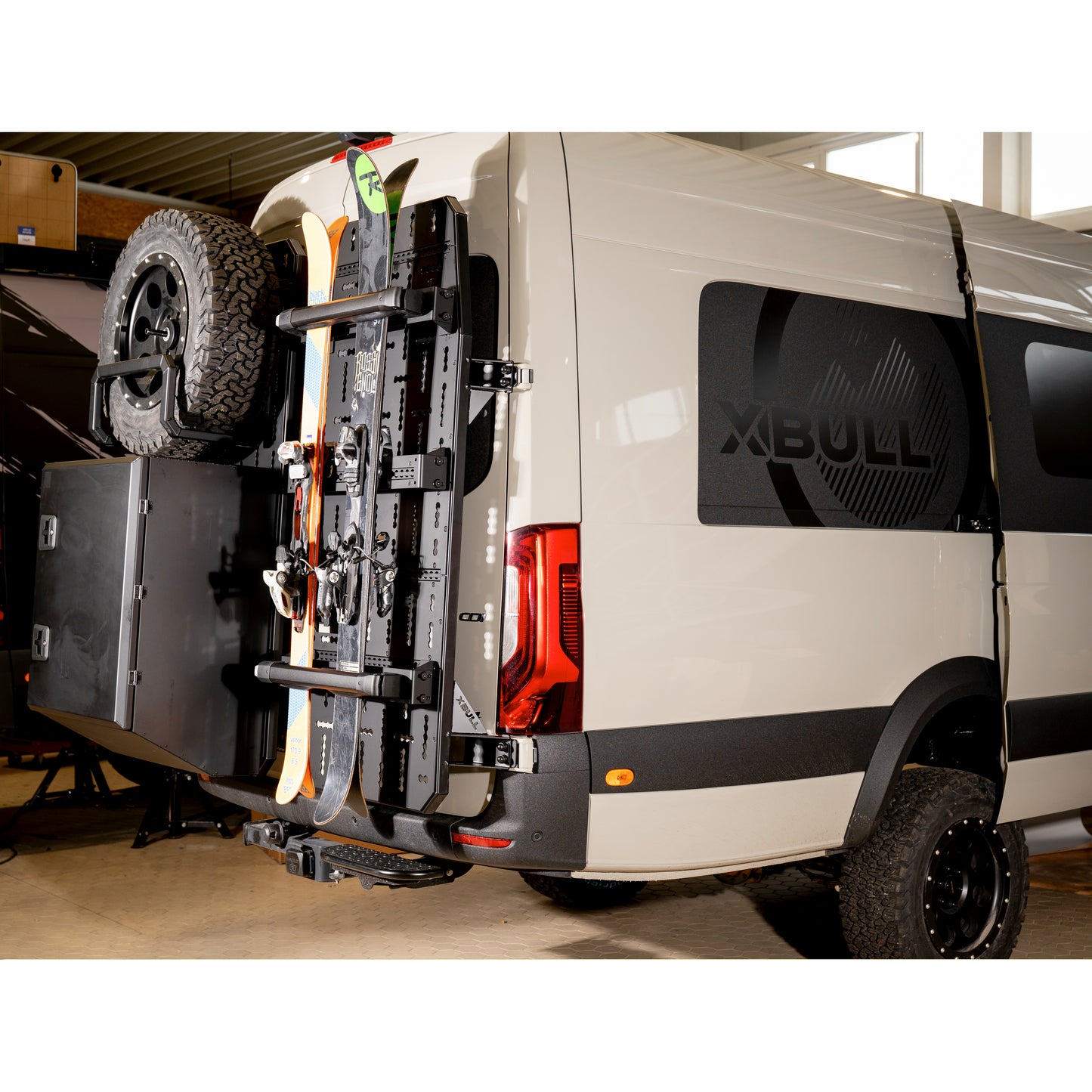 Ski Rack for Rear Cargo Carrier