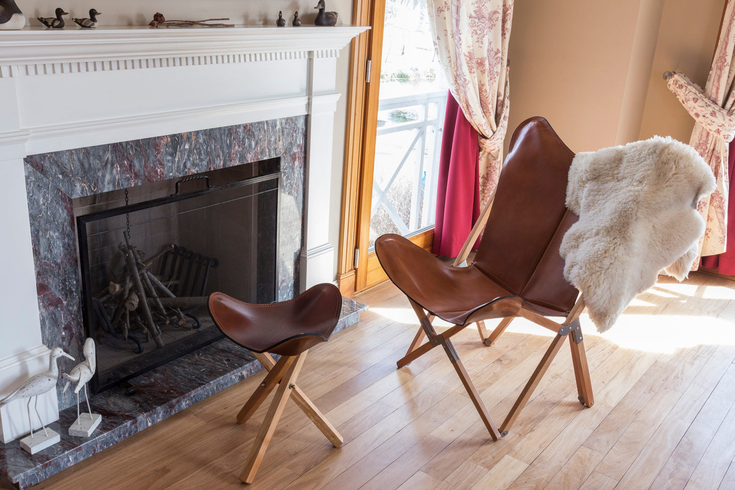 Tripolina Leather Chair