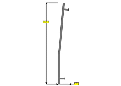 07+ Sprinter Van HD Passenger Side Rear Door Ladder - Low Roof