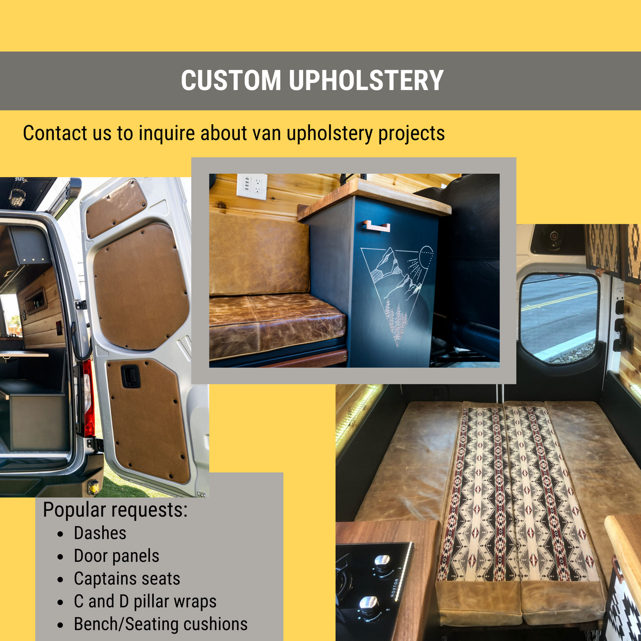 Custom Upholstery.