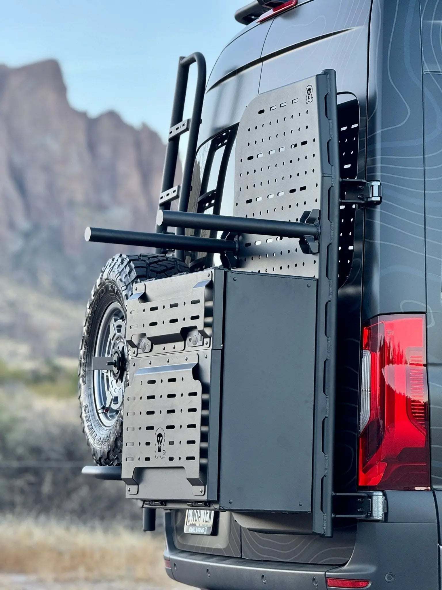 Owl B2 Pro Sprinter Rear Door Bike Rack Box Carrier