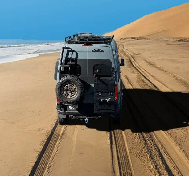 Owl Explorer Sprinter Rear Tire Carrier and Ladder System